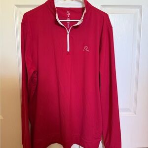 Rhoback Men's Burgundy Red Half Zip Pullover